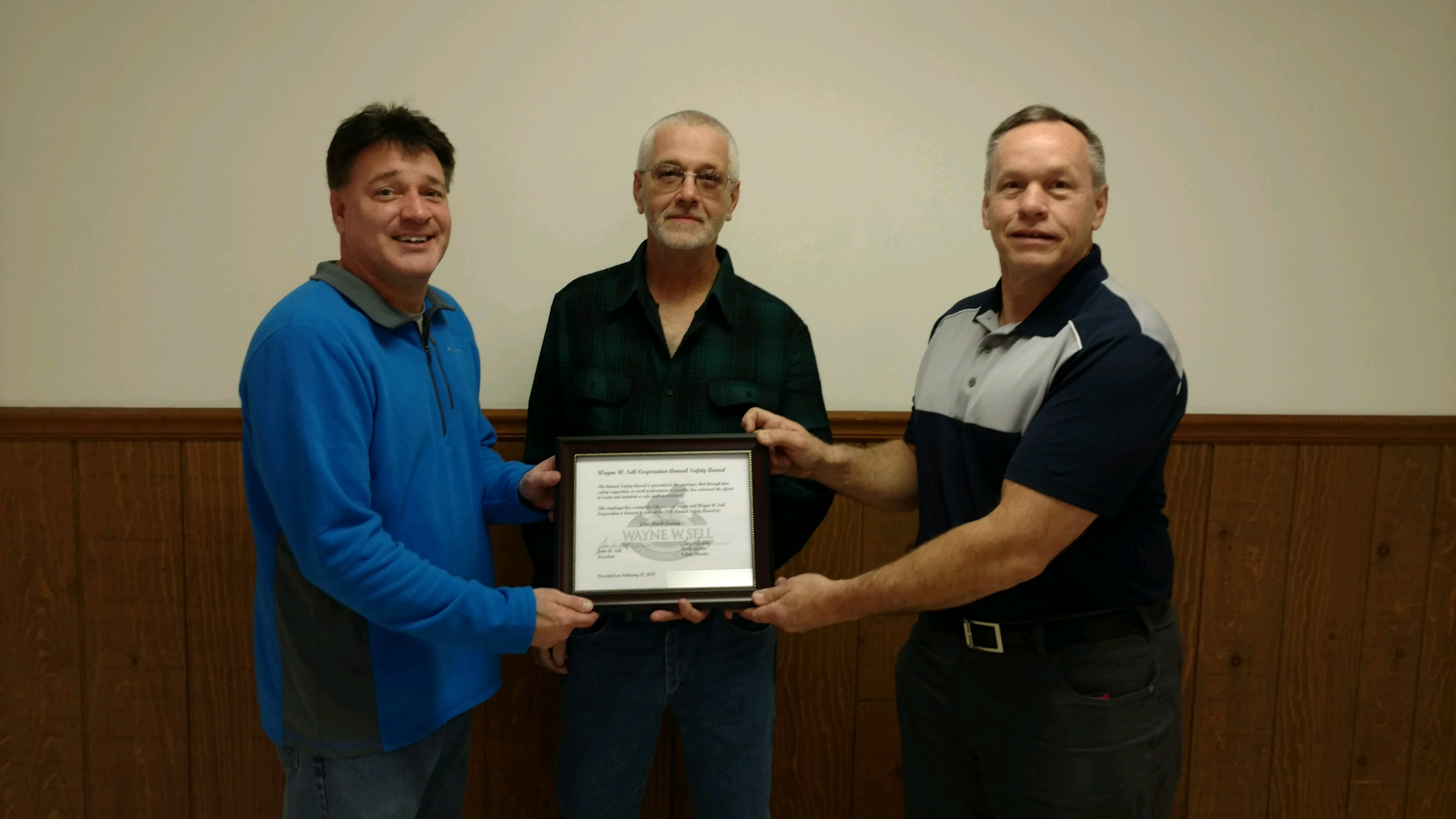 2016 Annual Safety Award Winner